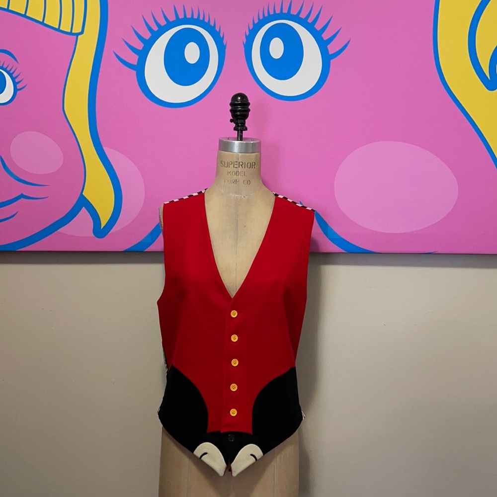 Moschino Cheap & Chic Mickey Mouse Wool Vest
